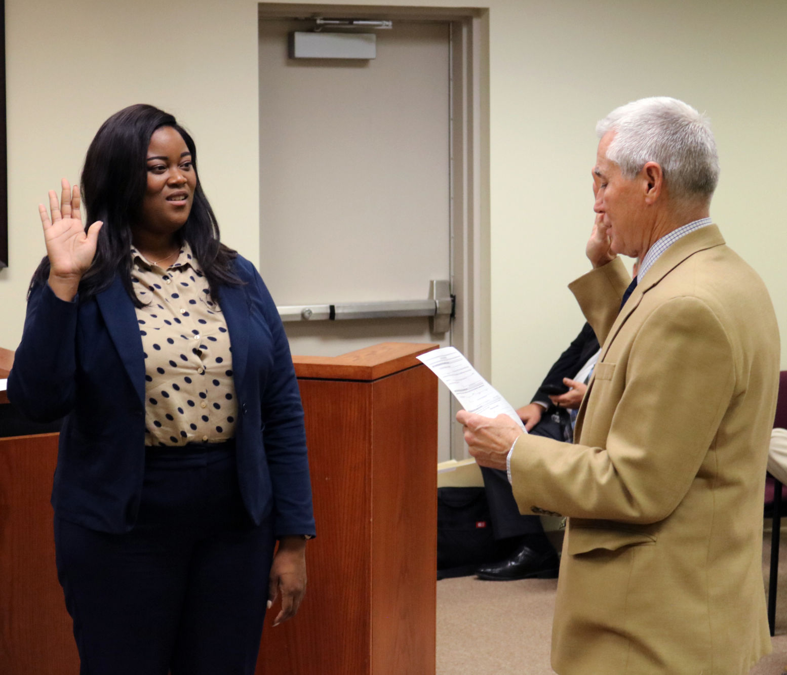 Chareeka Grace swearing in